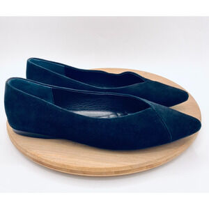 Birdies Shoes Womens 10 Black Suede Ballet Flats Minimalist Whimsygoth